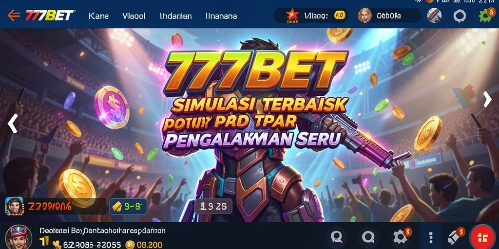 Screenshot menampilkan gameplay mendebarkan dari 777BET.