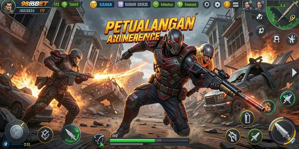Tangkapan layar menunjukkan aksi seru gameplay ARPG 988BET.