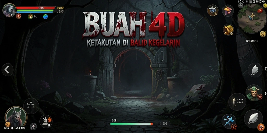 Tangkapan layar menampilkan suasana menyeramkan dalam BUAH4D.