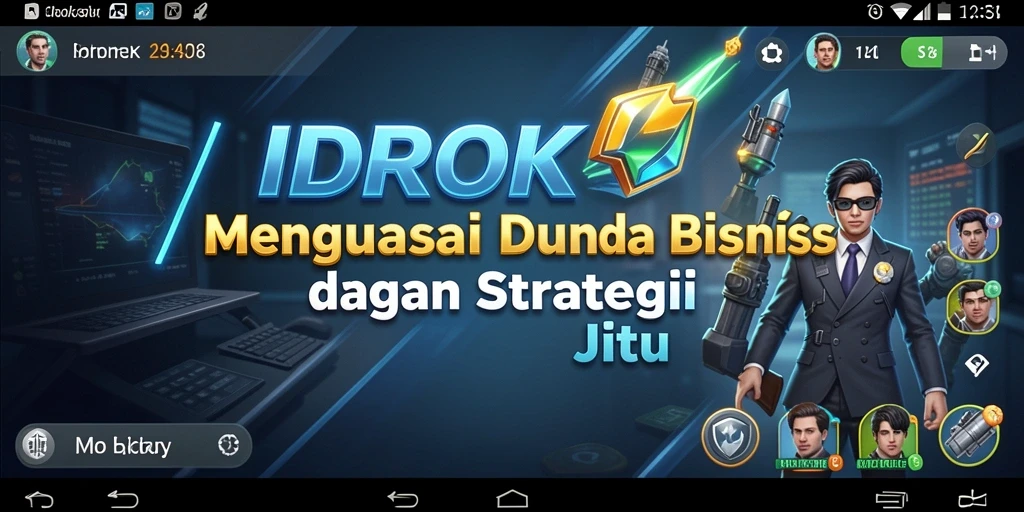 Screenshot gameplay <strong>IDROK</strong> menampilkan momen strategis dalam pengelolaan bisnis.