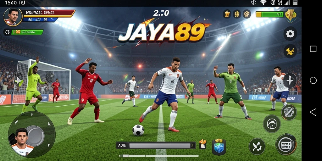 Tampilan gameplay seru di JAYA89 dengan aksi olahraga yang mendebarkan.