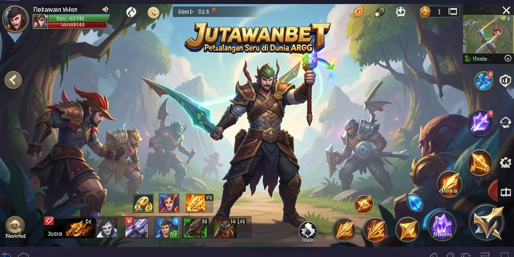 Screenshot gameplay seru dari JUTAWANBET yang memperlihatkan aksi bertarung.