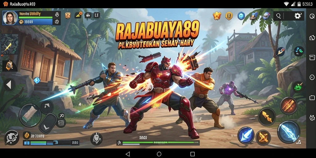 Tampilan antarmuka aplikasi RAJABUAYA89 yang ramah pengguna.